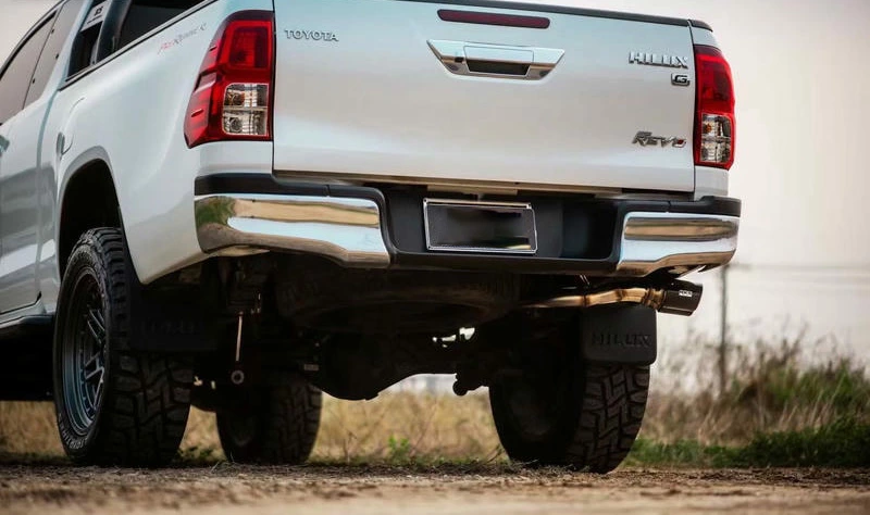 Hilux Revo Dual Exhaust With Downpipe 2016-