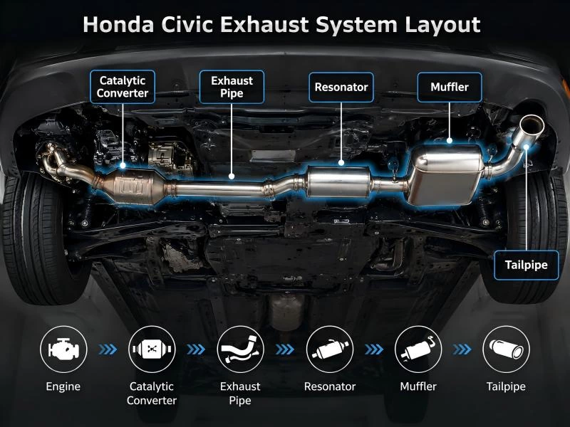 Honda Civic Exhaust System Guide: Types, Sound & Performance