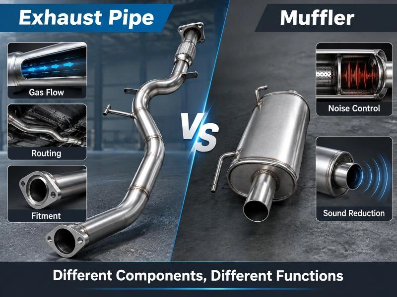 Exhaust Pipe vs Muffler: What’s the Difference?
