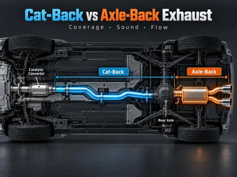 Cat-Back vs Axle-Back Exhaust: What’s the Difference?