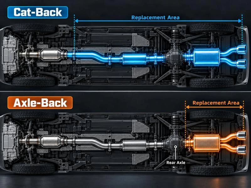 Cat-Back vs Axle-Back Exhaust: What’s the Difference?